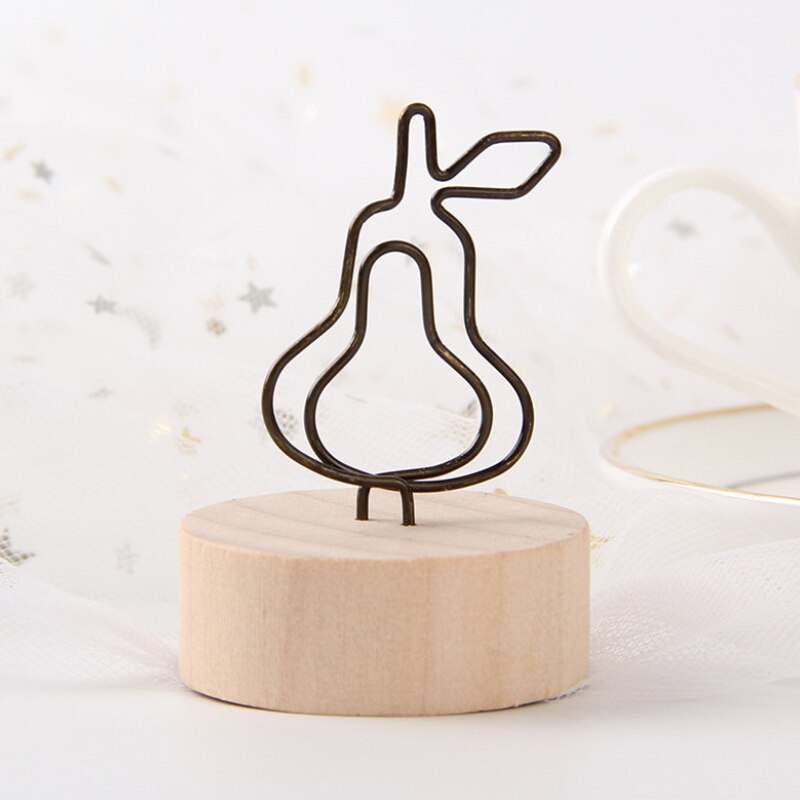 rond en bois Note Photo cadre pince numéro de Table porte-Photo de mariage pince Photo jwjz8