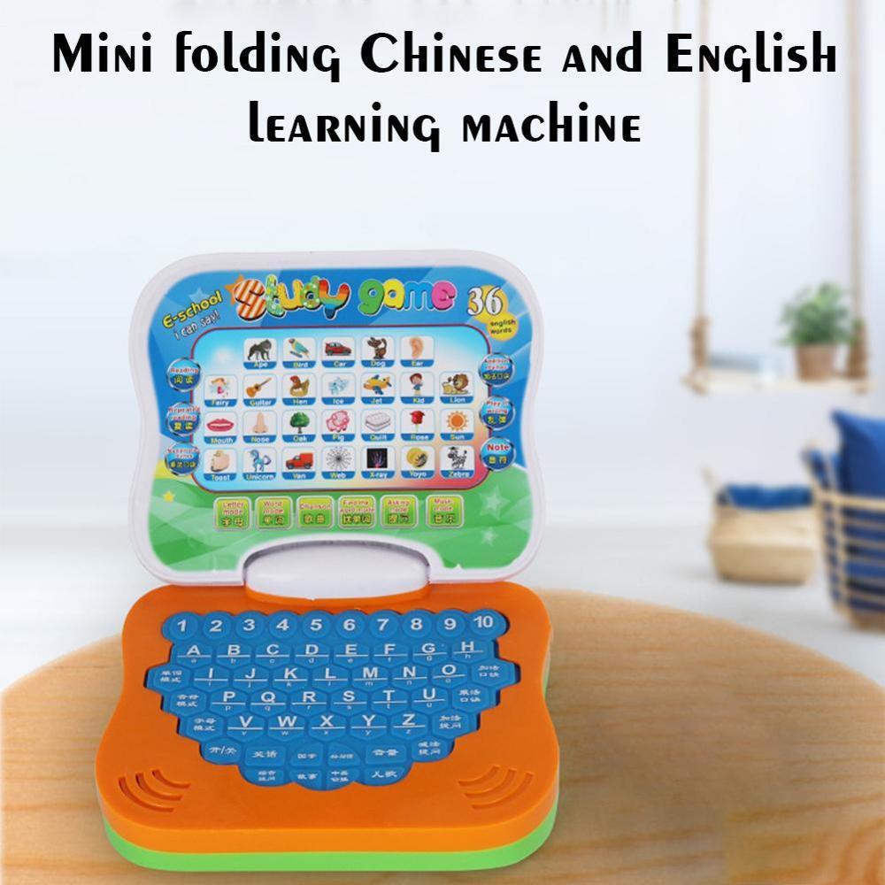 Cartoon fold Pronunciation Learning Machine English Educational Language Alphabet Baby Children Computer Toys Tablet R3D1