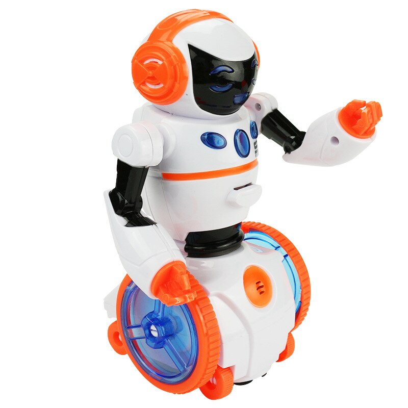 Intelligente portato luce ballare robot umanoide telecomando canto e danza equilibrio robot giocattoli elettronici canna