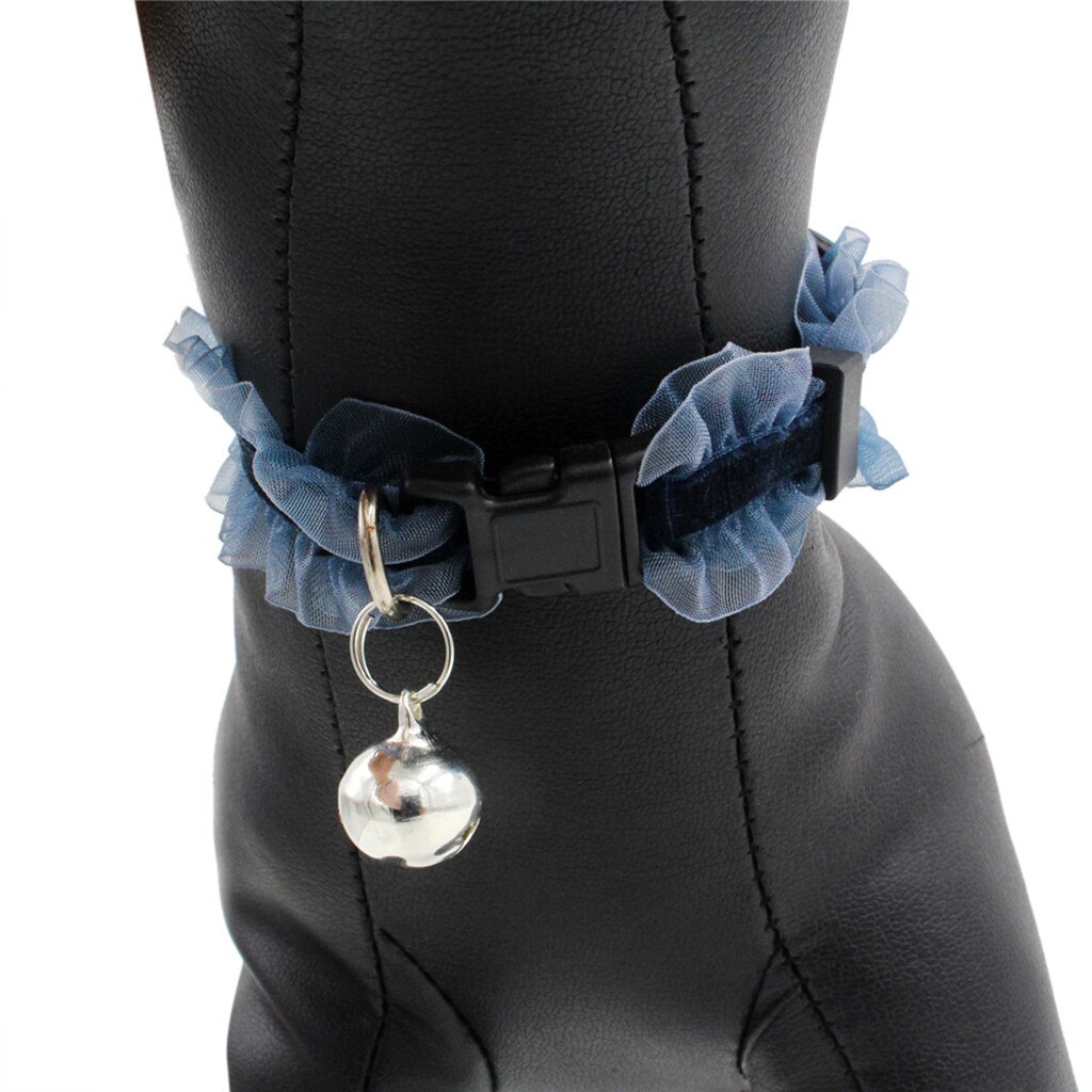 Dog Puppy Pet Cat Collars Lace Ruffle Button Socke... – Grandado