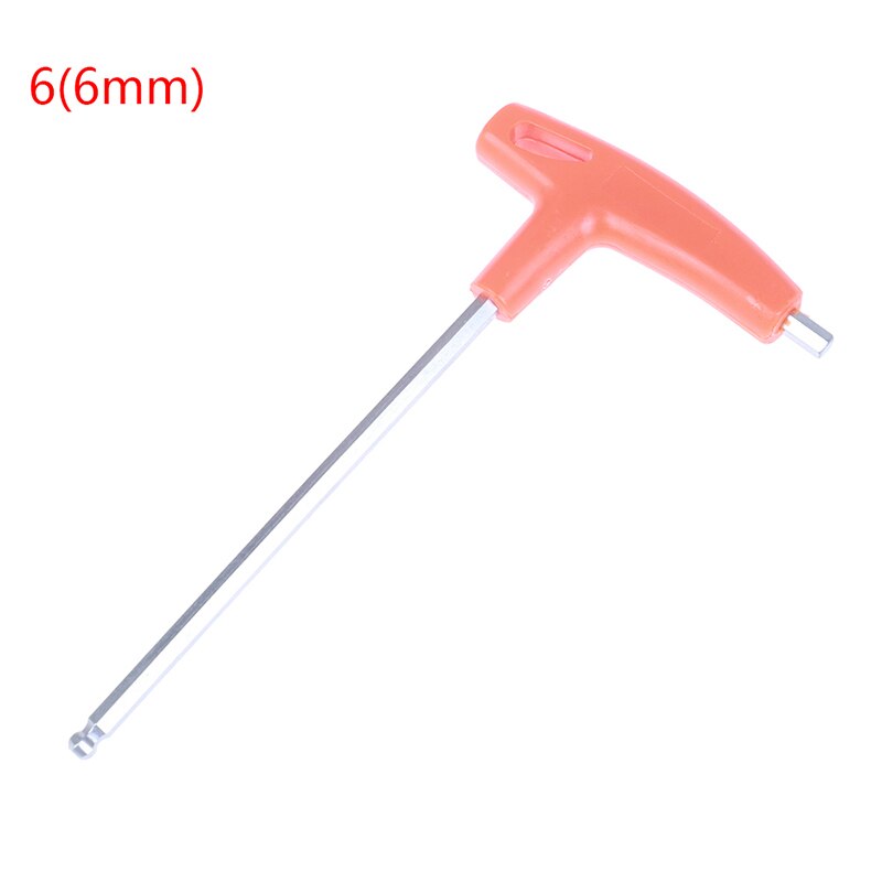 1Pc 2-10mm Metric T Shape Handle Allen Wrench Ball End Hex Key Long Arm: A6