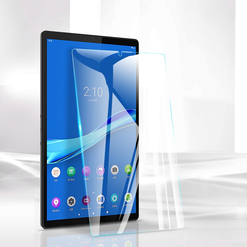 Pour Lenovo Tab M10 FHD Plus 10.3 2gen TB-X606F X606X étui en cuir PU support magnétique avec clavier tactile sans fil Bluetooth: Tempered Glass Film