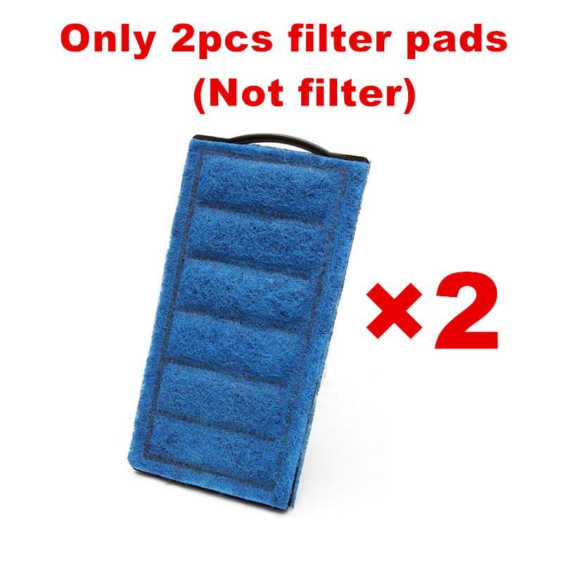 5w plastic laagwater aquarium interne filter aquarium hangende waterval filter watercirculatie voor vissen schildpad reptielen: Katoen vervangen