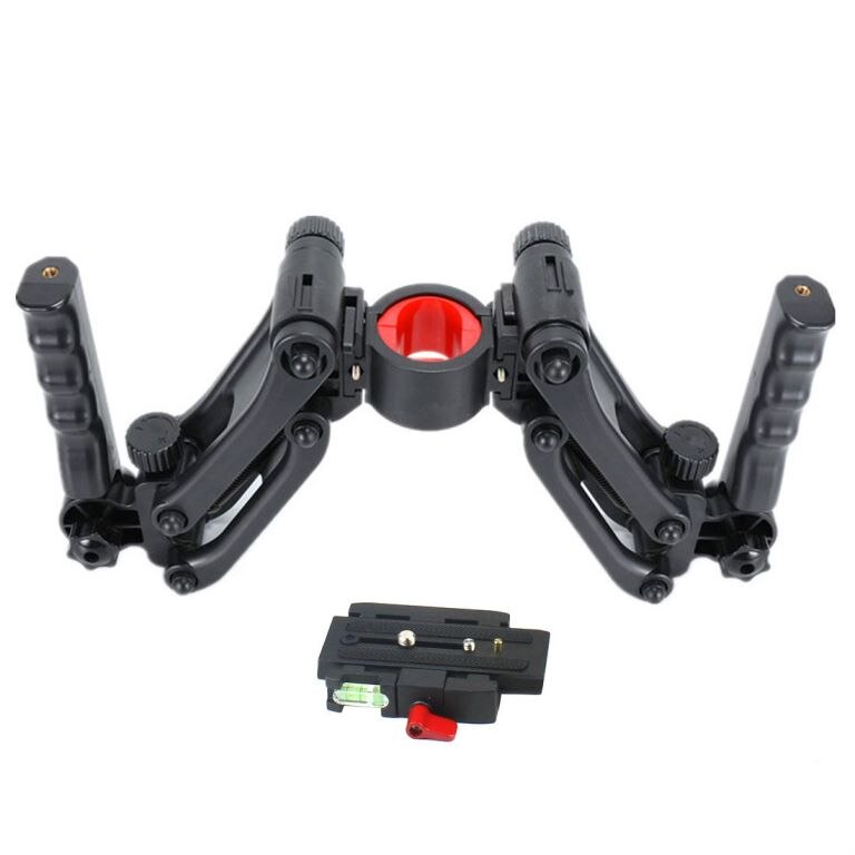 BGNing Universal- Handheld Gyroskop Stabilisator Frühling 5-achse Stoßdämpfer 4,5 KG zuletzt für DSLR Kamera für Alle stabilisator: w P200 Klemme