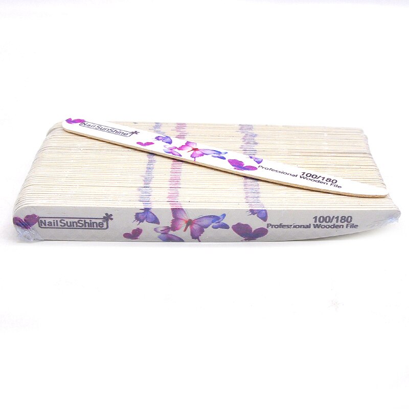 50 Stks/partij Nagelvijlen Double Side Professionele Nagels Bestand Sterke Schuurpapier Wasbare Art Nail Buffer File Professionele Accessoires: 100-180