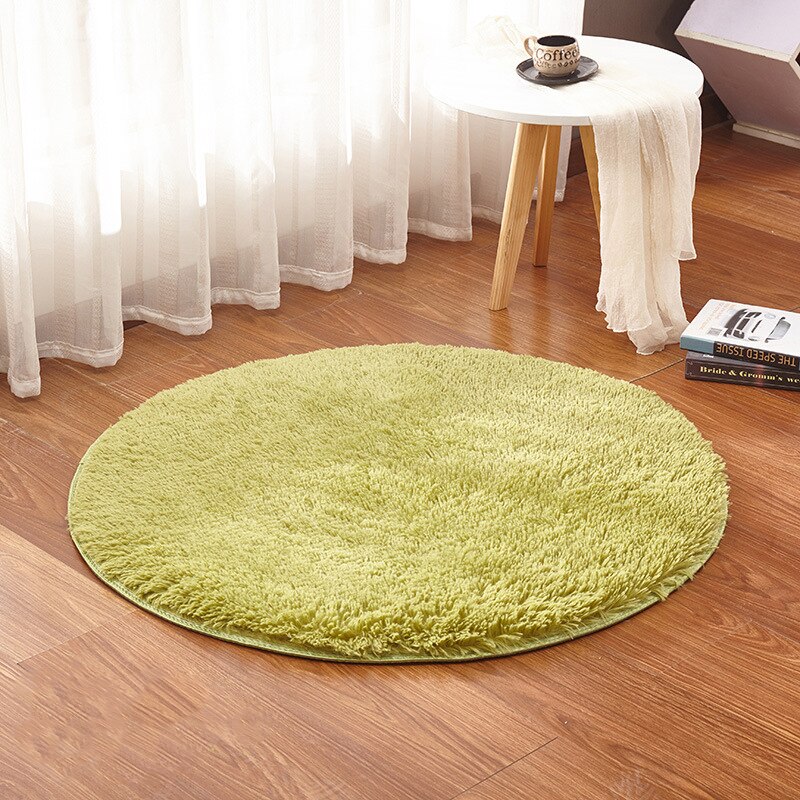 Senior Heimat Runde Nachahmung Wolle Yoga Teppich Baby Schlafzimmer Nacht Decke Stuhl matt Plüsch Bucht Fenster Teppich Dekoration Benutzerdefinierte