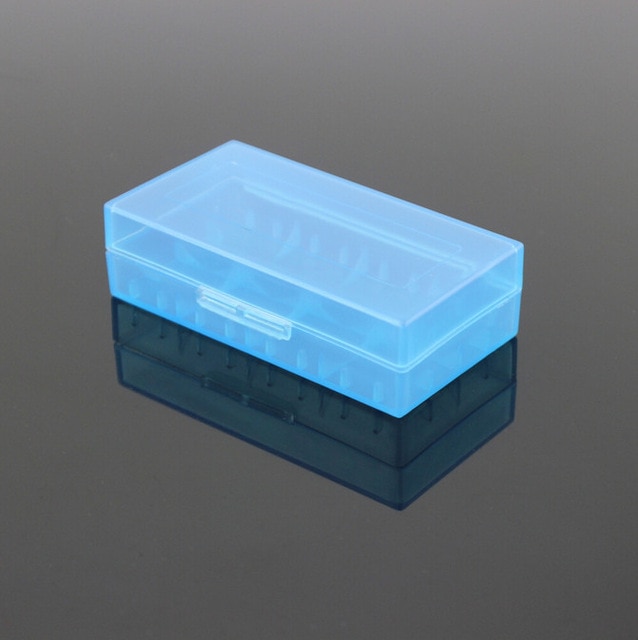 Liitokala 2X18650 Batterij Case Plastic Transparant Hard Wit Battery Case Houder Storage Box