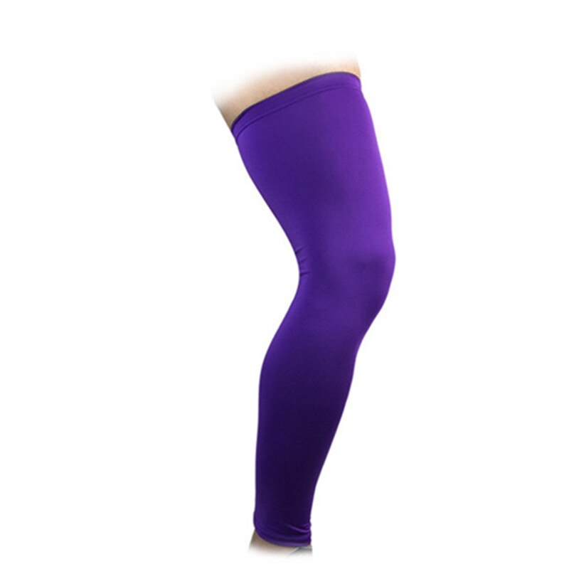 Sport Knie Pads Warm Compressie Leggings Outdoor Basketbal Voetbal Beschermende Kleding: Paars / Xl