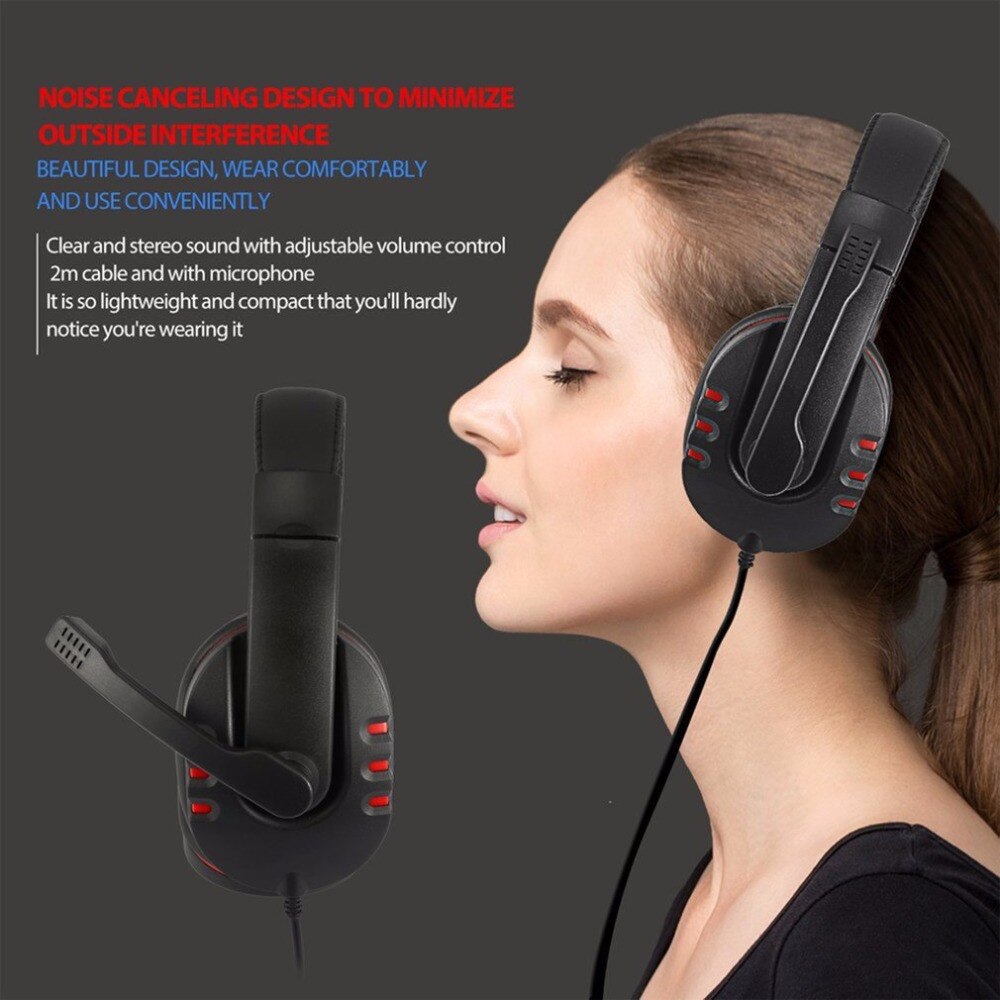 Goede Op Ear Headset Gamer Stereo Deep Bass Gaming Hoofdtelefoon Oortelefoon Met Microfoon Voor Computer Pc Laptop Notebook