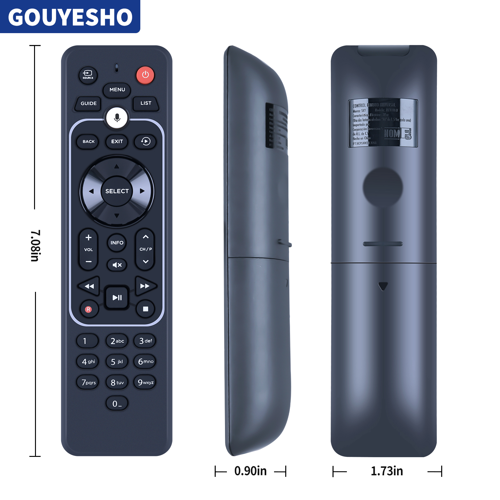Mando a distancia con Bluetooth para SKY RCVXM-O, Ultra Hd, 4K, TV Box,