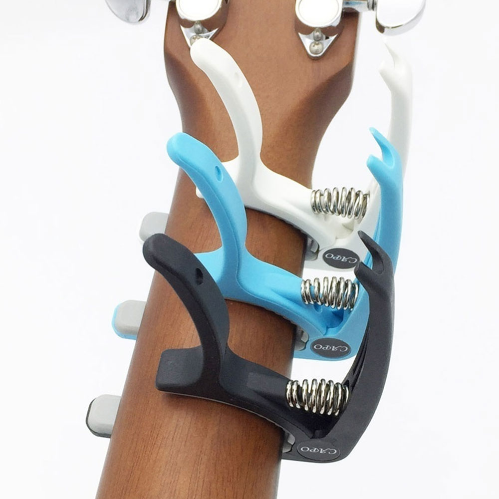 Gitarren-Kapodaster für akustische E-Bass-Gitarren, Ukulele-Schnellwechselklemme, universelles Kapodaster-Gitarrenzubehör mit doppeltem Verwendungszweck