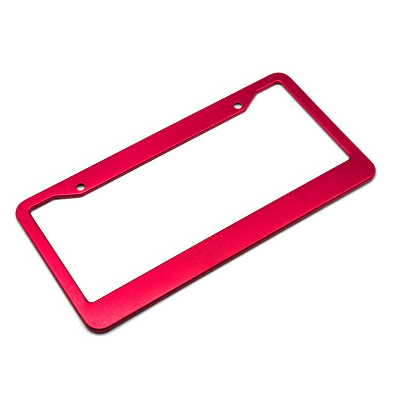 Universal Ons Auto Aluminiumlegering Modificatie Licence Plate Frame Cover Waterdichte Auto Styling Auto Accessoires: Rood