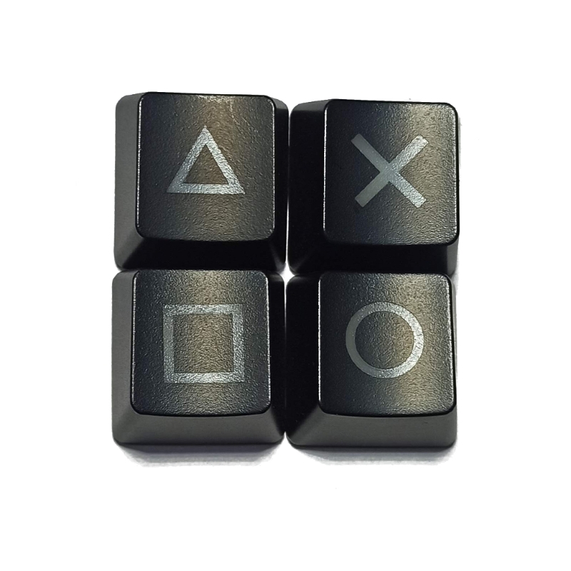 4Pcs Shine Through Keycaps ABS Backlit Etched Shine-Through Light OEM keycaps