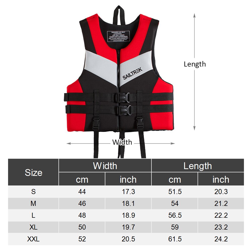 Life Jacket Neoprene Rescue Fishing Adult Life Jacket Kids Women Life Vest Water sports Swimming Drifting Surfing