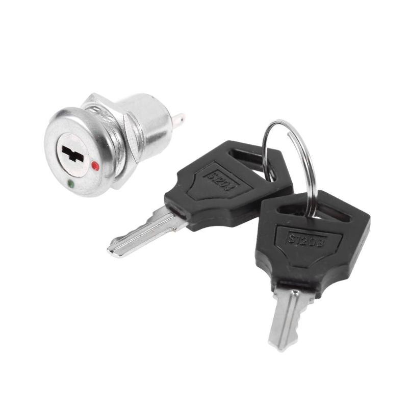 Electronic Key ON OFF Lock Switch Phone Lock Security Power Switch Tubular Terminals Electronic Lock Switch with Keys