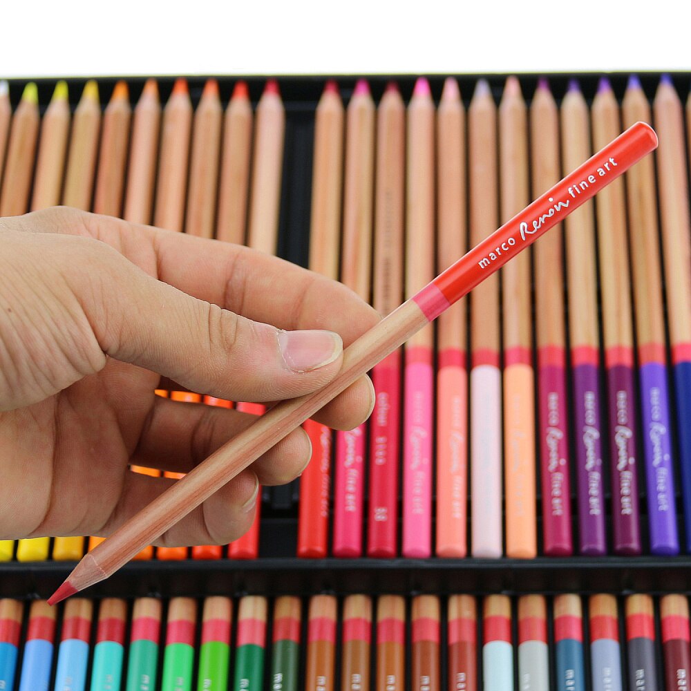 Marco Renoir 24/36/48/72/100 Colors Pencil Set lapices de colores profesionales Crayons Colouring Drawing Pencils Set