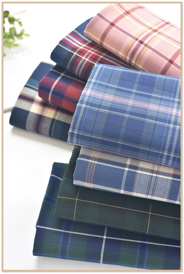 Bomull stoff rutete stoff trykk tekstil quilt twill stoff gjør det selv sy quiltet baby sovesal dekorasjon klær stoff materiale