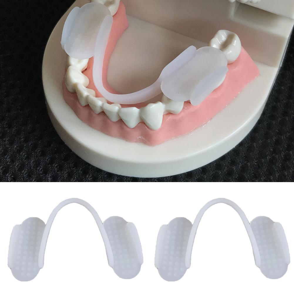 2Pcs Soft Silicone Teeth Grinding Dental Night Protector Guard Anti-molar Braces