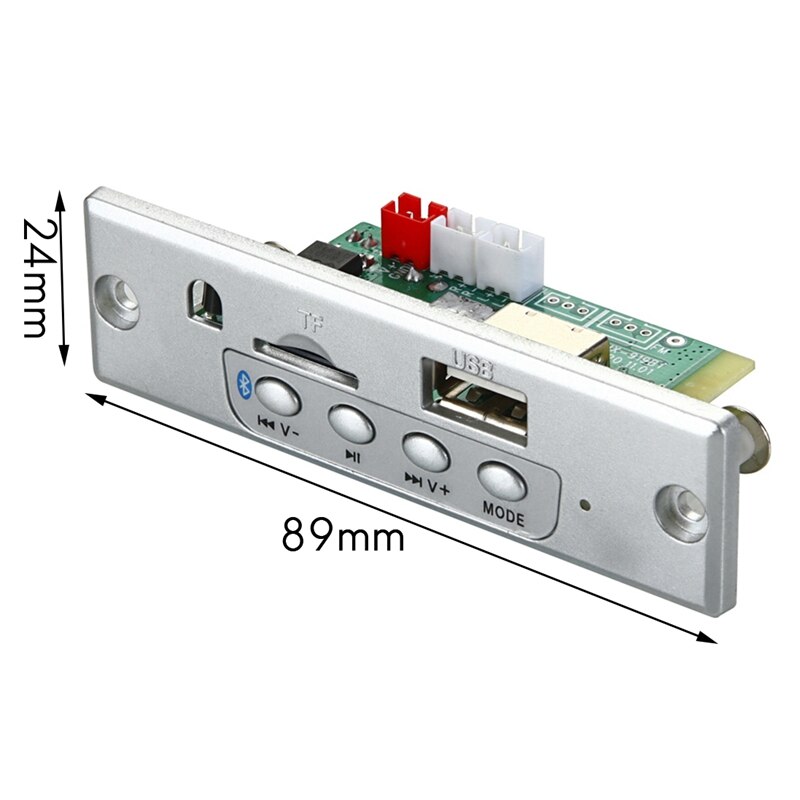 Carte décodeur de lecteur Mp3 avec amplificateur 2x25w, 6V-12V, Bluetooth 5.0, Module Radio Fm pour voiture, Support Tf Usb Aux