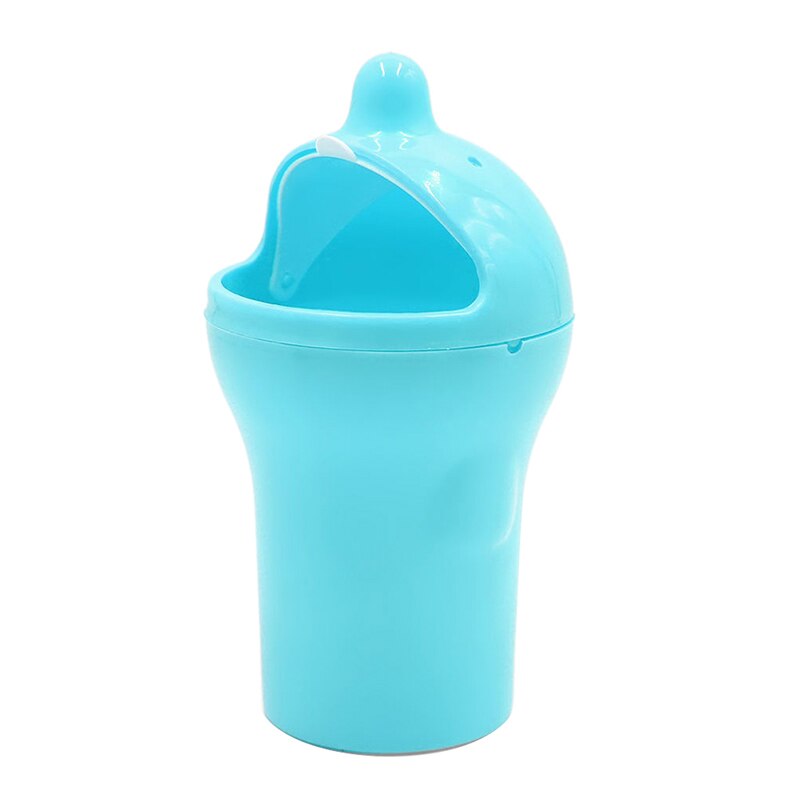 Mini Dolphin Shape Car Trash Rubbish Can Garbage Dust Case Holder Box Bin Rolling Cover Vehicle Trash Can