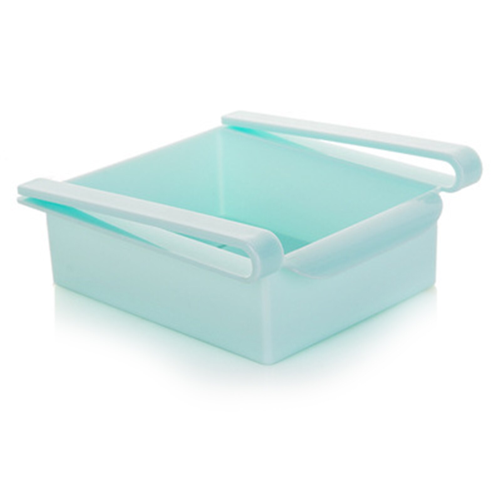 Refrigerator Fresh Keeping Storage Rack Pull-out Clapboard Layer Holder Multifunctional Kitchen Sorting Box LBE: Blue