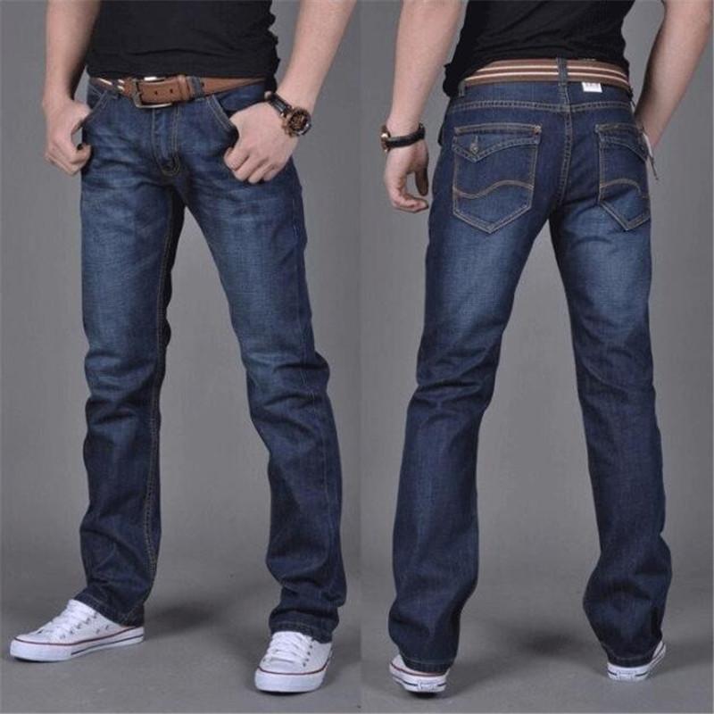 Mærke mænds jeans jeans til unge mænd mænds bukser afslappede slanke lige bukser