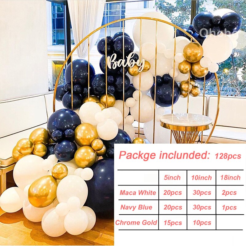Pink White Black Gold Balloon Arch Kit Baby Birthday Party Decoration Bride Wedding Christening Baptism Globos Background: balloon arch 4