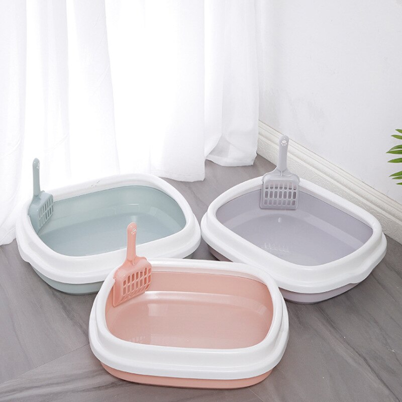 Large Cat Litter Box Semi Enclosed Cat Litter Basin Cats Toilet Odor Proof And Splash Proof Cats Litter Basin Pet Products