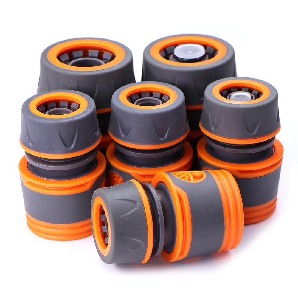 2 Stuks 1/2 "3/4" Tuinslang Adapter Met 16 Mm Snelkoppeling Stop Water Koppeling Gewrichten Irrigatie buis Sluit Reparatie Extender