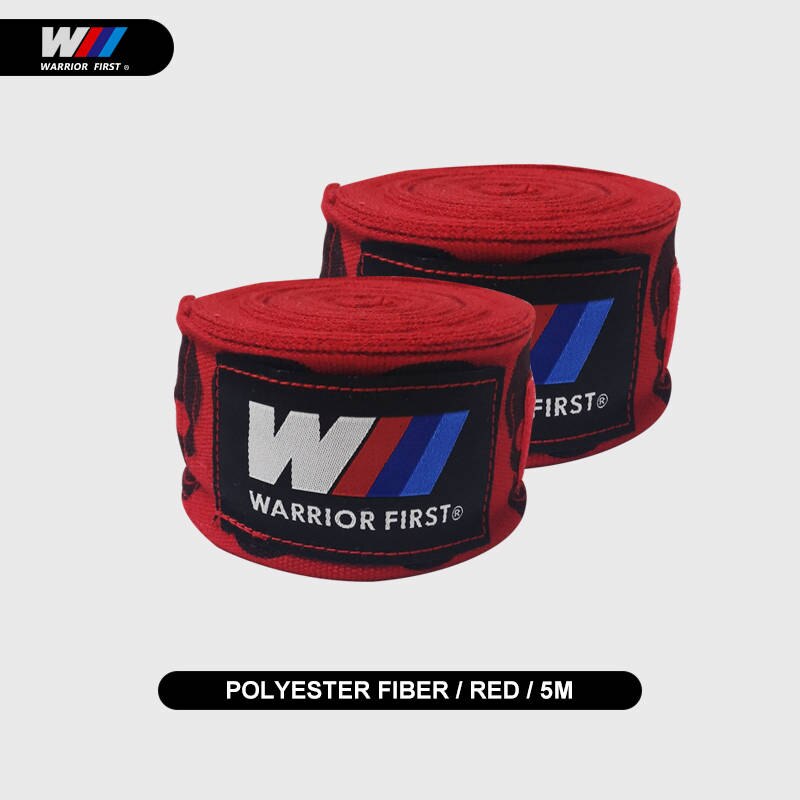 3m/5m Boxen Boxbandagen Schädel Bandage Stanzen Hand wickelt MuayThai MMA Boxen Schulungen Handschuhe Handgelenk Schützen Faust schlagen Handschuhe: 5M groß Schädel-rot