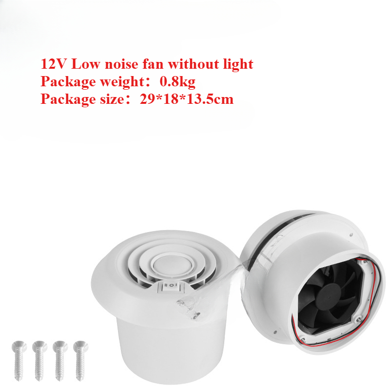 12V Round RV Vent Air Exhaust Fan Mushroom Head Roof Motorhome Vent Ventilation for RV Caravan Trailer: Blue