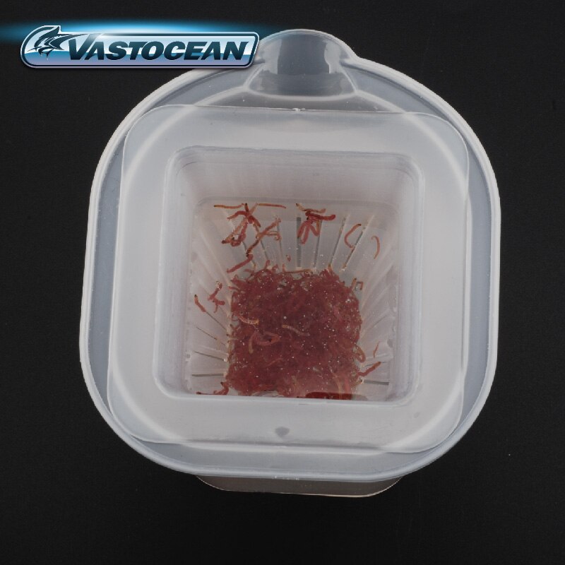 Vastocean akvarium frossen rød orm kop magnetisk føder rød nematode fastpunkts føderør til 15mm tykkelse