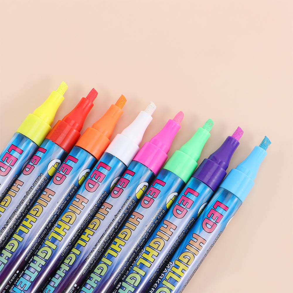 1 Pcs Multi Color Marking Pen Blackboard Painting Fluorescent Marker Pen Tools Painting Supplies 8 Size Practical