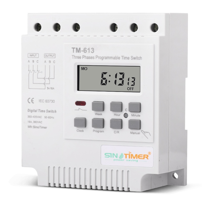 Three Phases 380V 415V TIMER Programmable Switch, Time Relay