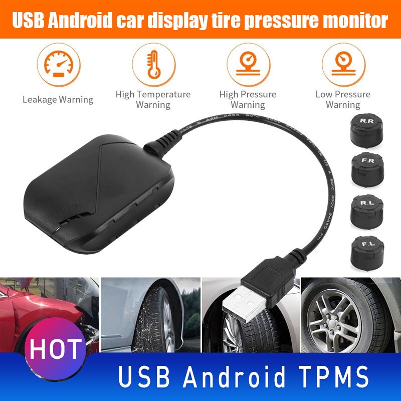 USB Android auto display bandenspanning monitor