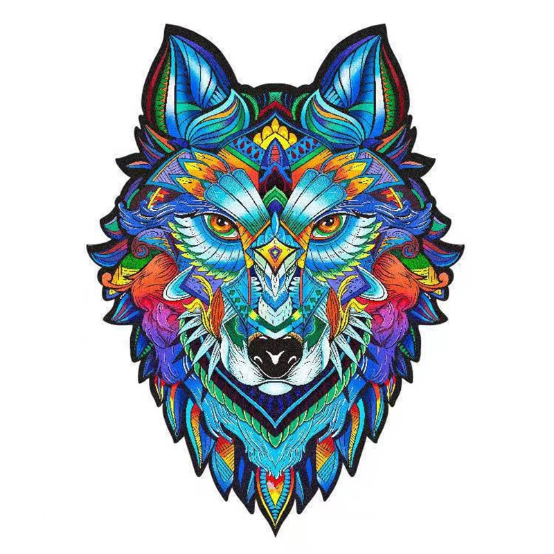 Unique Shape Wooden Animal Puzzles for Adults DIY Mysterious Owl Puzzle Animal Shaped Puzzles for Kids Jigsaw Puzzle