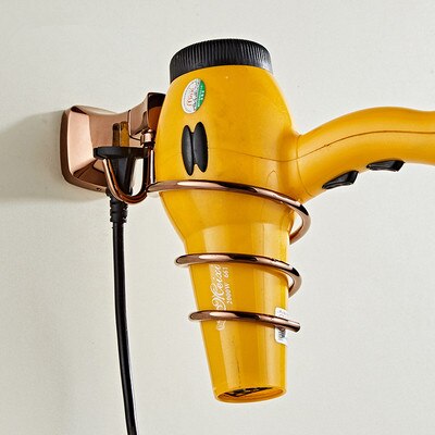 Akcesoria łazienkowe mosiądz różowe złoto kąpieli zestawy sprzętu wieszak na ręczniki, uchwyt na papier uchwyt na szczotkę wc, ręcznik Ranger, haki: Hair dryer holder