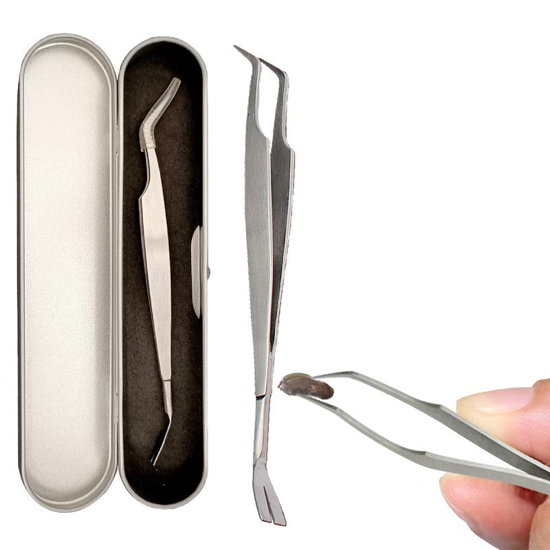 2 In 1 Tick Remover Tool Tick Removal Tweezers For Humans & Pets Pets Flea And Tick Removal Tick Remover Tools