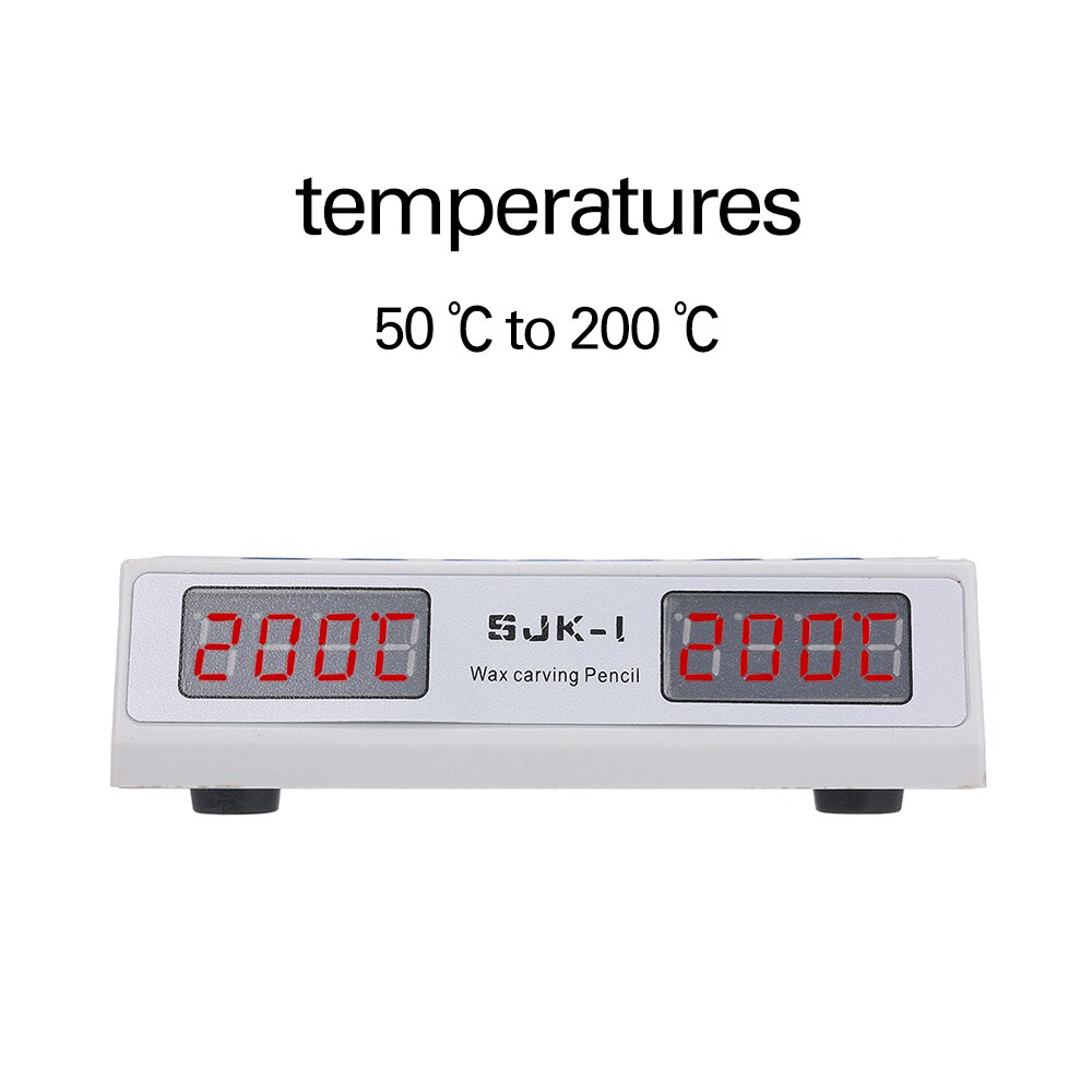 Zahn-Labor Elektrische Wachs Carving Stift Schnitzer Messer 6 Tipps + 2 Stifte AC100 ~ 240V 50/60HZ