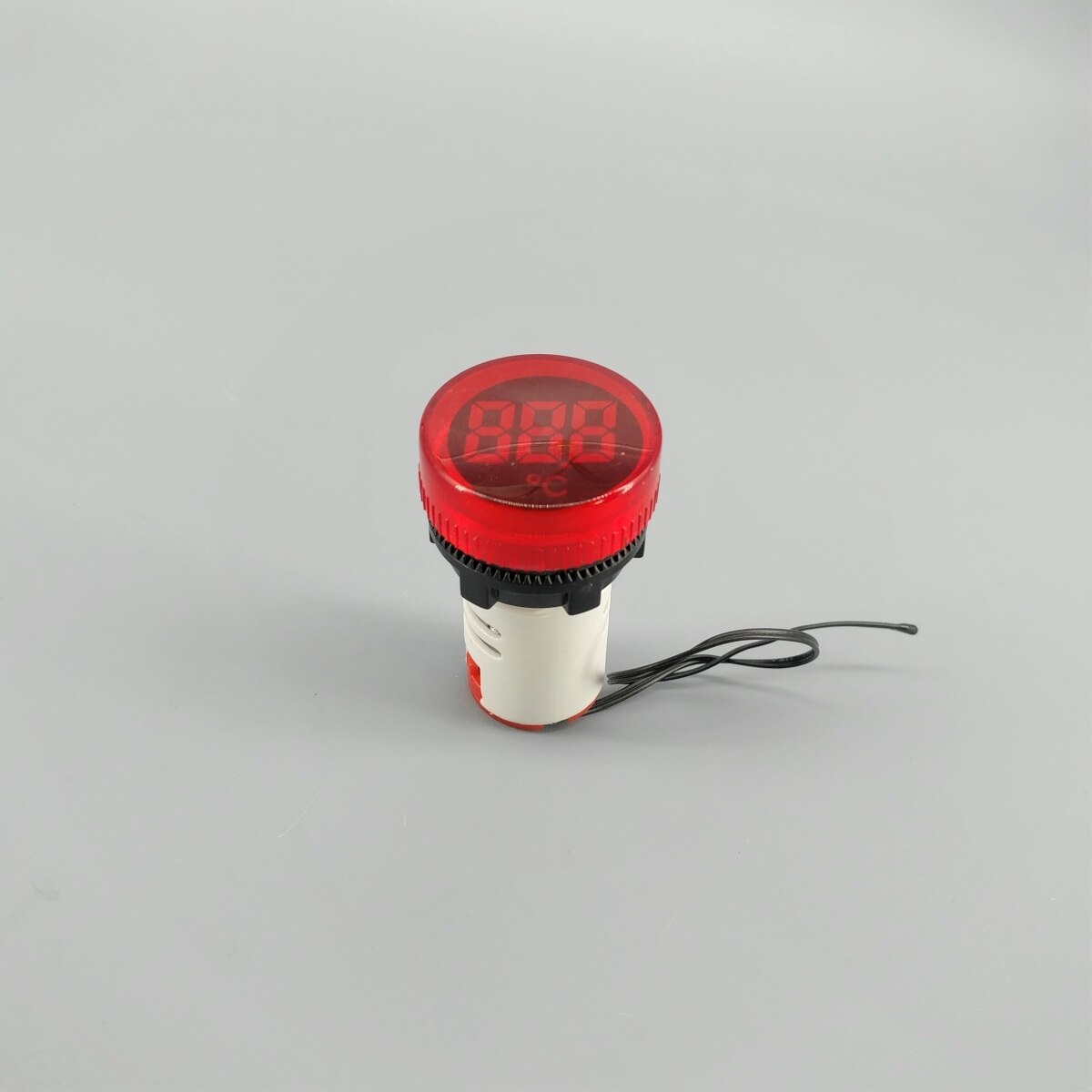 22mm AC 20-500V Thermometer Indicator Light LED Digital Display Temperature Meter