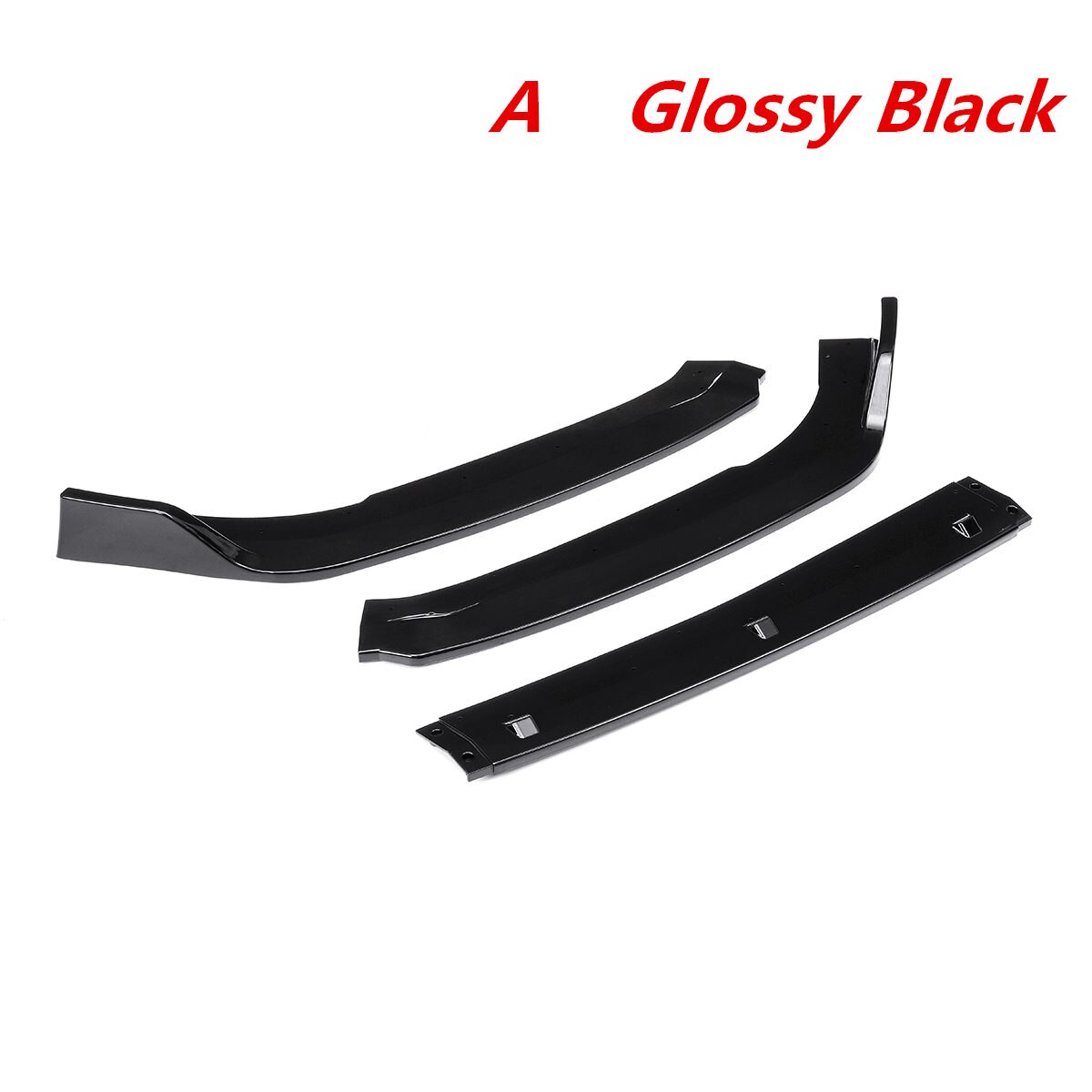 3 Pcs Car Front Bumper Splitter Lip Spoiler Deflector Lips Diffuser Body Kits For Honda For Accord 4Dr Model