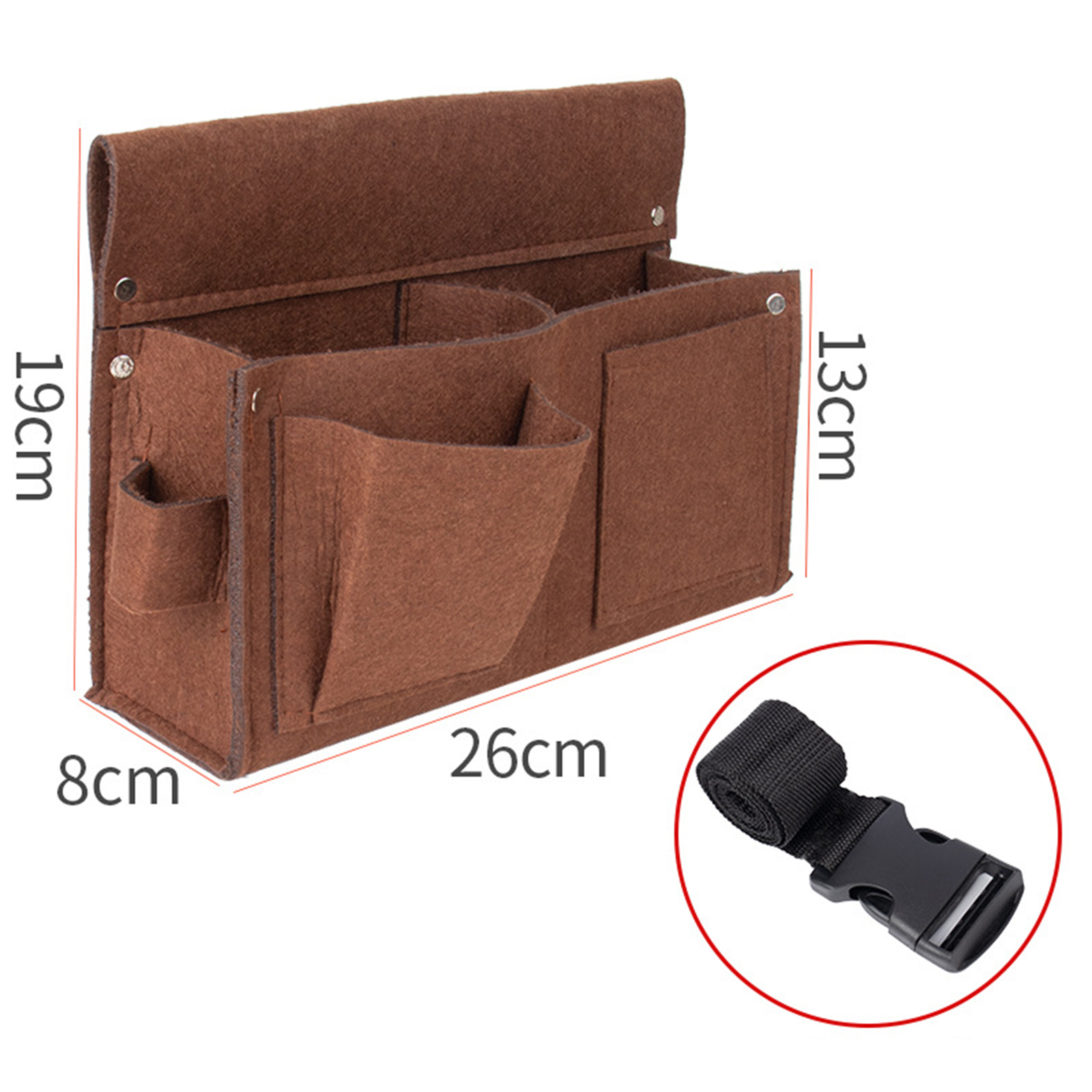 Belt Tool Organizer Durable Apron Tool Nail Pouch Multi Pocket for Woodworking Carpenter Technician Construction Electrician: WHITE