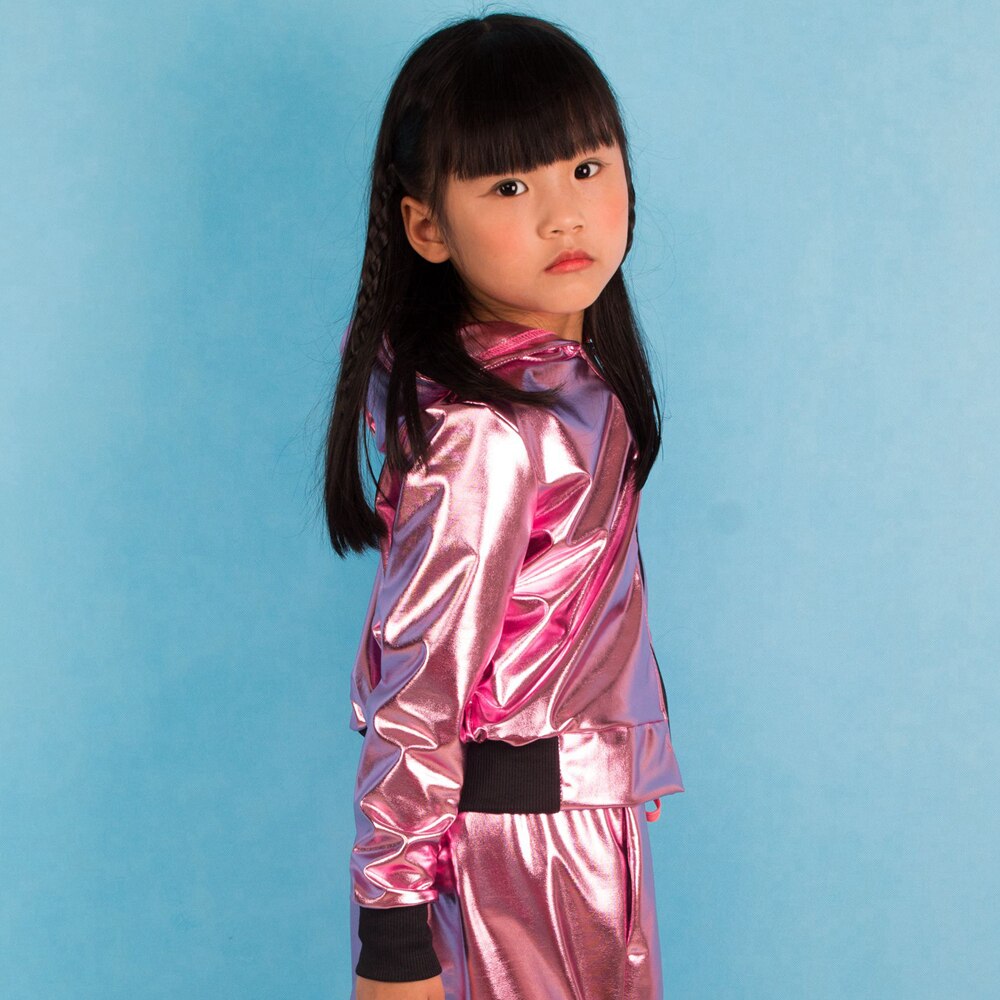 Chaqueta bomber Unisex para primavera y otoño, ropa de calle, puesta en escena, baile de Hip Hop, abrigo para niños, chaquetas para niñas,