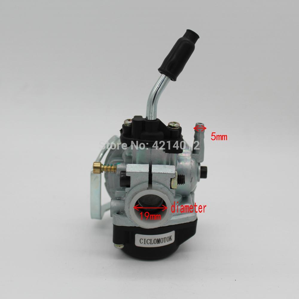 High Performance Racing 19mm Carb Carburetor Carby for 49cc 50cc 60cc 80cc Motorized Bike 2 Stroke Motorcycle Parts