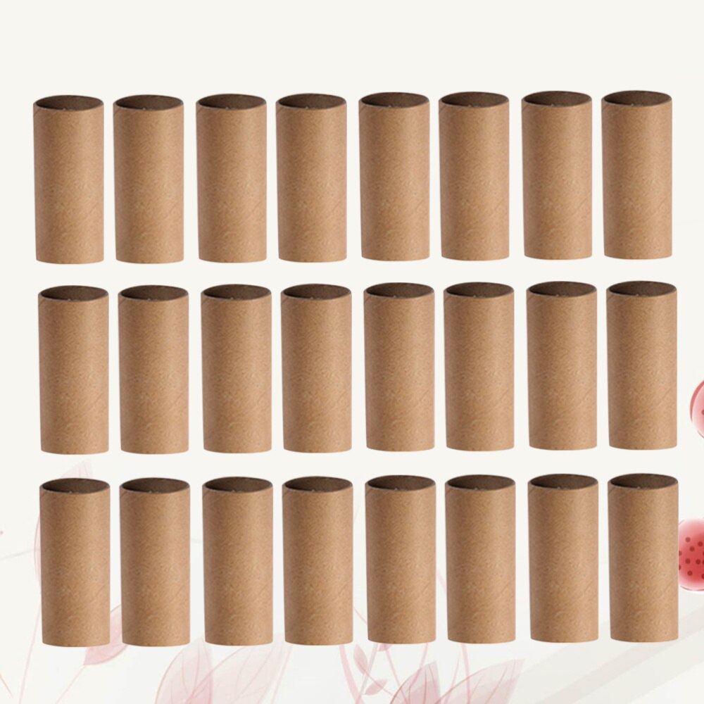 30PCS Craft Rolls Fun Cardboard Tubes for DIY Art and Craft Children Drawing (Wood Color): Default Title