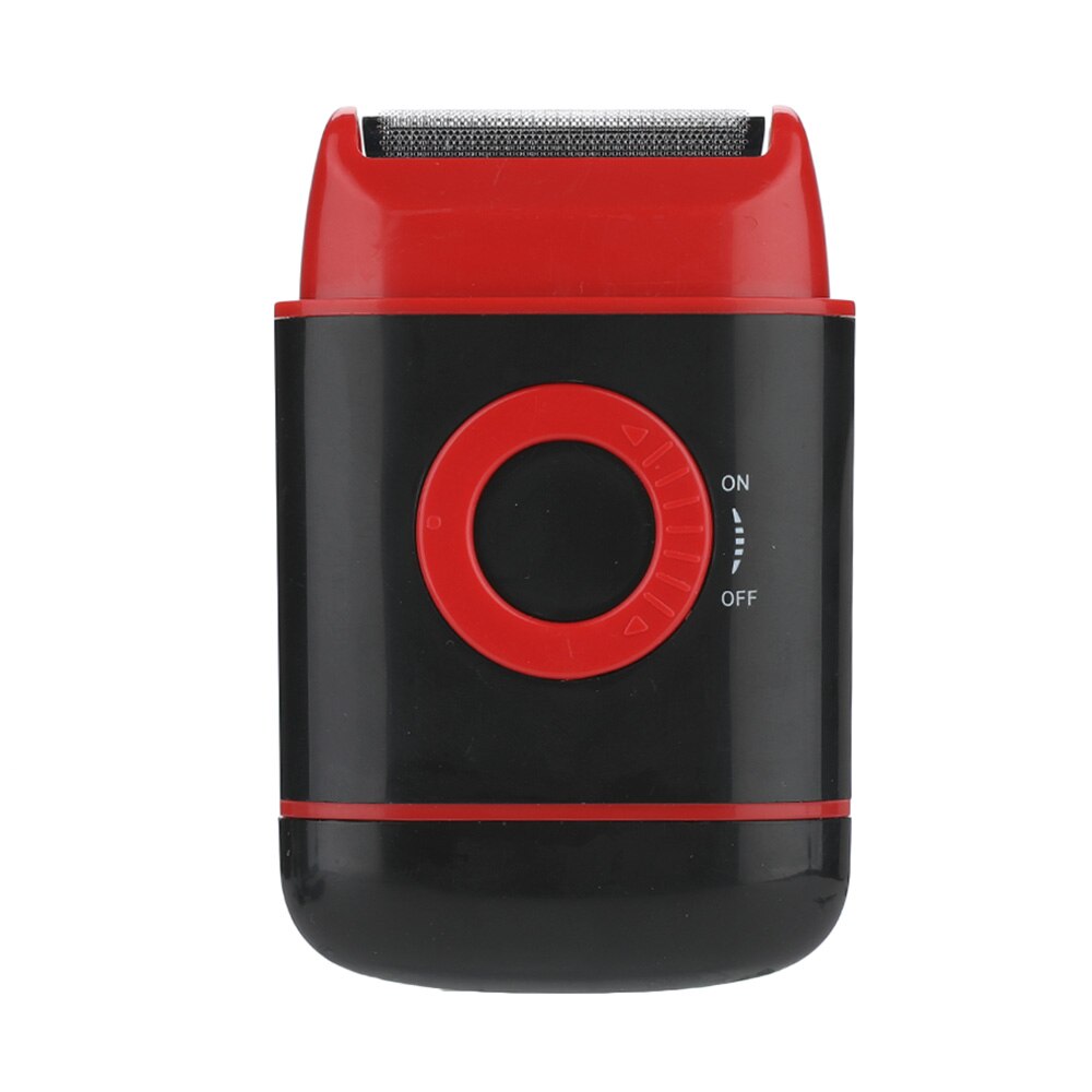 Tondeuse à barbe électrique pour hommes, Mini tondeuse à cheveux, Machine à couper la barbe, rasoir de barbier pour hommes, outils de Style,: Red