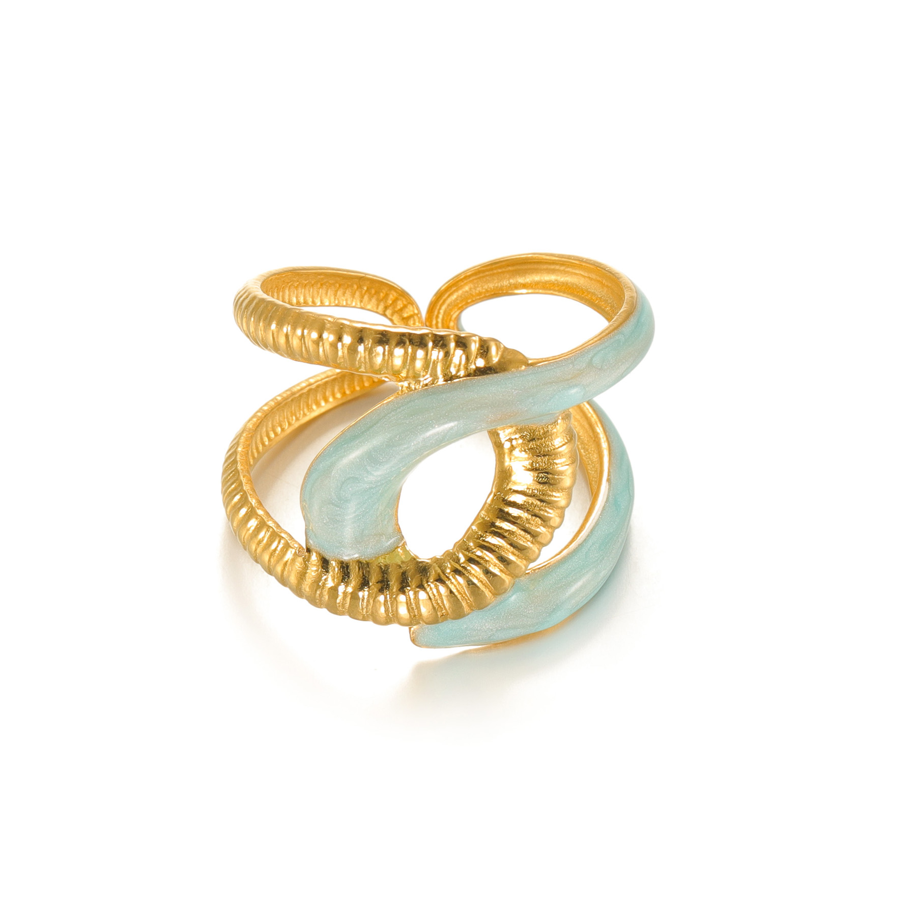 Freeteeme-Bague goutte d'huile de carillon pour femme, matiques plaquées or réglables, acier inoxydable, accessoires pour vous, de bijoux,: Black