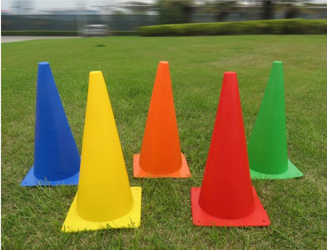 Football 32cm logo bucket obstacle basketball training equipment Taekwondo training traffic ice cream bucket 12 inches