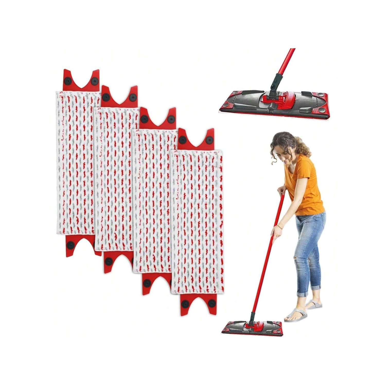 Mikrofiberpuder refill moppe til vileda 1-2 spray, til vileda ultramax/ultramax plus/easy wring ultramax moppe, udskiftning af moppehoved: Lysegrøn