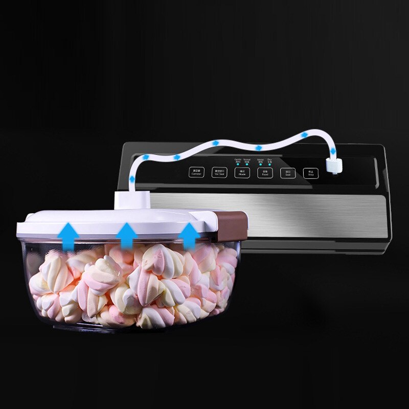Vakuumforseglingsmaskine taskeforsegler frisk emballage mad frugt fisk kødpakker luftsugende vakuumfilm hjemmebrug